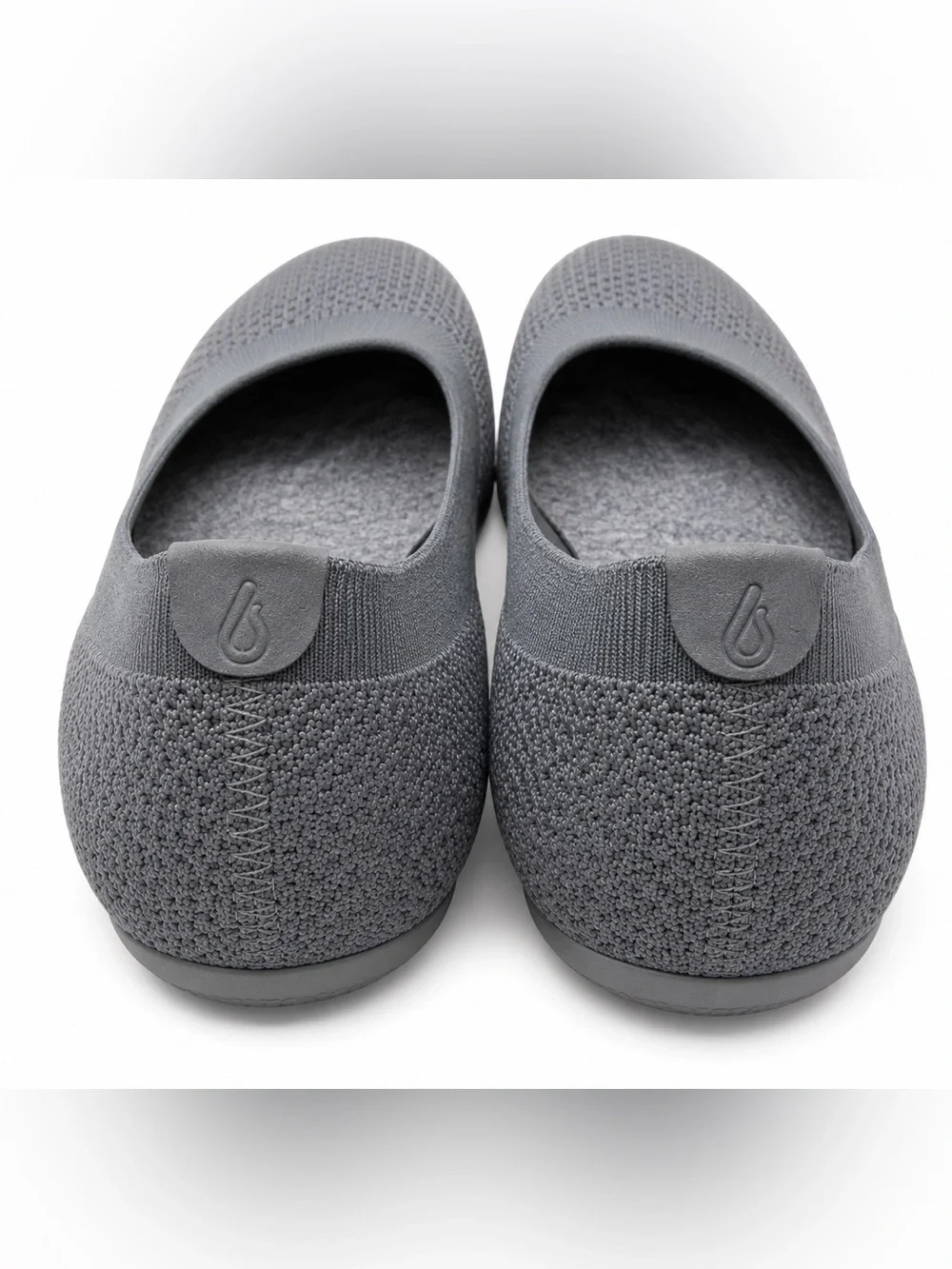 Allbirds Tree Breezer Knit Ballet Flats Grey Heather Women's Size 11